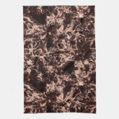 Gold-Marmor aus Schwarz und Rose Geschirrtuch (Vertikal)