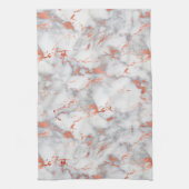 Gold-Marmor aus Weiß und Rose 7 Geschirrtuch (Vertikal)