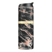 Gold-Marmor-Box, Name & Monogramm Thermosbecher (Nach links gedreht)