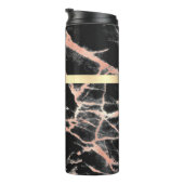 Gold-Marmor-Box, Name & Monogramm Thermosbecher (Nach rechts gedreht)