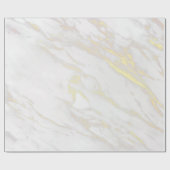 Gold Marmor Elegant Wrapping Paper Geschenkpapier (Flach)