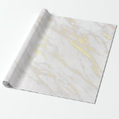 Gold Marmor Elegant Wrapping Paper Geschenkpapier (Ungerollt)