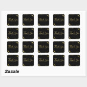 Gold Marmor Look Danke Stickers (Blatt)