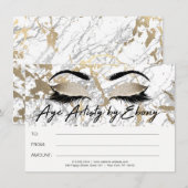 Gold Marmor Makeup Beauty Eyes Certificate Ebony (Vorne/Hinten)