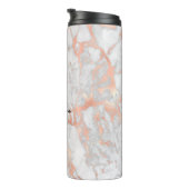 Gold-Marmor, Name & Monogramm, Vs 2 Thermosbecher (Nach rechts gedreht)