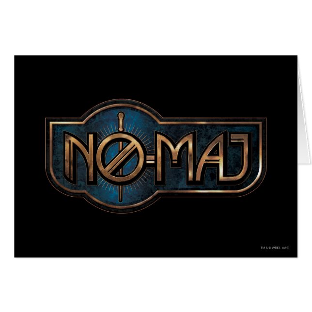 Gold & Marmor NO-MAJ™-Abzeichen (Vorderseite (Horizontal))