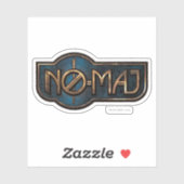 Gold & Marmor NO-MAJ™-Abzeichen Aufkleber (Blatt)