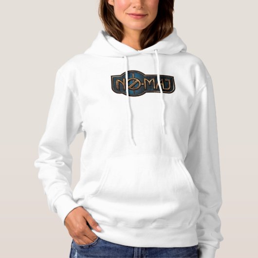 Gold & Marmor NO-MAJ™-Abzeichen Hoodie (Vorderseite)