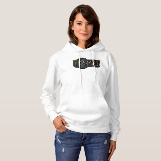 Gold & Marmor NO-MAJ™-Abzeichen Hoodie (Vorne ganz)