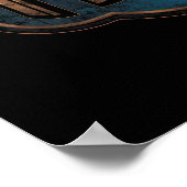 Gold & Marmor NO-MAJ™-Abzeichen Poster (Ecke)