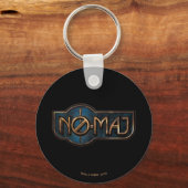 Gold & Marmor NO-MAJ™-Abzeichen Schlüsselanhänger (Vorderseite)