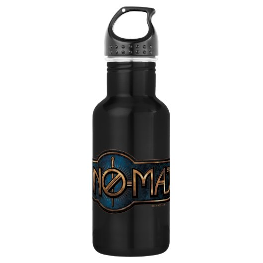 Gold & Marmor NO-MAJ™-Abzeichen Trinkflasche (Vorderseite)