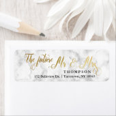 Gold Marmor Script The Future Mr. und Mrs. (Insitu)