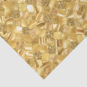 Gold marokkanisches Quatrefolienmuster Seidenpapier (Ausschnitt)