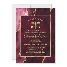 Gold Maroon Nursing School RN Graduation Party