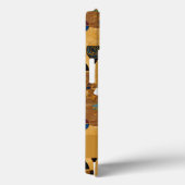 Gold Maroon Weinmuster Case-Mate iPhone Hülle (Rückseite / Rechts)