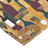 Gold Maroon Weinmuster Tischdecke (Schrägansicht)