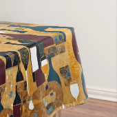 Gold Maroon Weinmuster Tischdecke (Beispiel)