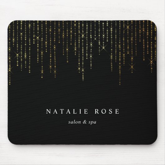 Gold Marquee Personalisiert Mousepad (Vorne)