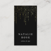 Gold Marquee Vertical Visitenkarte (Vorderseite)
