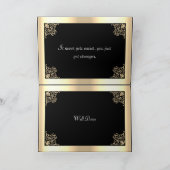 Gold Martial Arts Sport Erfrischung Karte (Innenseite)