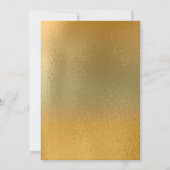 Gold Mask Lilie Mardi Gras Party Einladung (Rückseite)