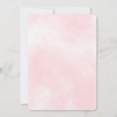 Gold Mason Jar String Lights Pink Baby Dusche Einladung (Rückseite)