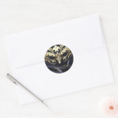 Gold Masquerade Black Wedding Sticker (Umschlag)