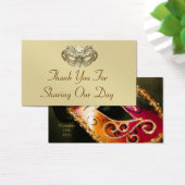 Gold Masquerade Elegante Gefallen Tag (Schreibtisch)