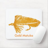 "Gold Matuka" Classic Trout Fly Mousepad (Mit Mouse)