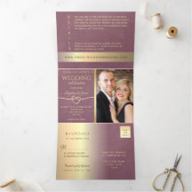 Gold Mauve Lila Wedding