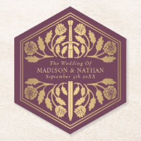 Gold-Mauve-Royal-Mittelalter-Schwert-Hochzeit
