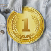 Gold Medaille 1. Platz Gewinner-Button Button (Beispiel)