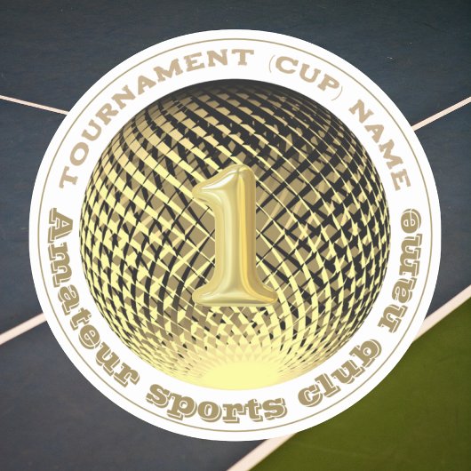 Gold Medaille 1. Platz Gewinner Rundaufkleber Aufkleber