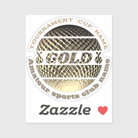 Gold Medaille Sieger Aufkleber (Blatt)