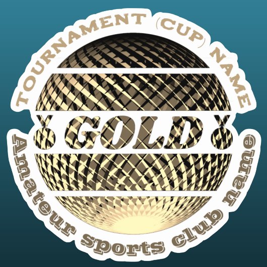 Gold Medaille Sieger Aufkleber