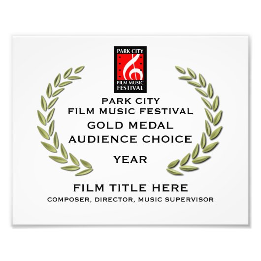 Gold Medal Certificate 10" x 8" Fotodruck (Vorne)