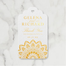 Gold Medallion Elegant Mandala Wedding Vielen Dank