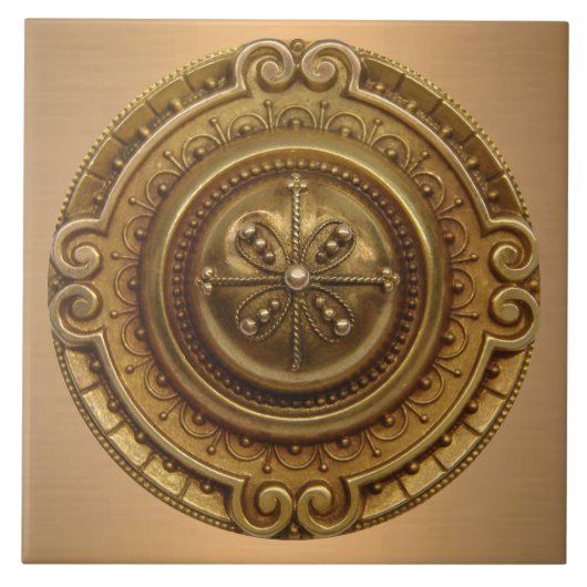 Gold Medallion Fliese (Vorderseite)