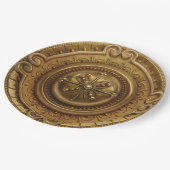 Gold Medallion Pappteller (Schrägansicht)