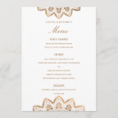 Gold Medallion Wedding Menu Menükarte (Vorderseite)