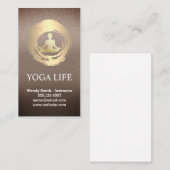 Gold-Mediation-Logo | Yoga Visitenkarte (Vorne/Hinten)