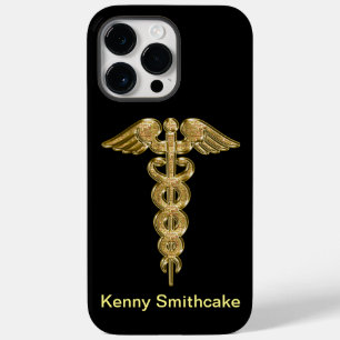 Gold Medical Alert Abzeichen Case-Mate iPhone 14 Pro Max Hülle