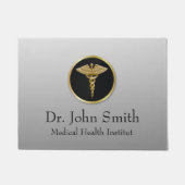 Gold Medical Caduceus - Doormat Fußmatte (Vorderseite)