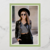 Gold Medical Kinderzimmer Abschluss Wildblumen Folieneinladung (Rückseite)