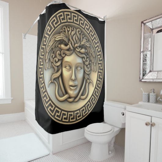 Gold Medusa Duschvorhang (Beispiel)
