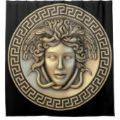 Gold Medusa Duschvorhang (Vorderseite)