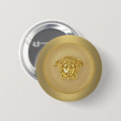 Gold Medusa Medallion Button (Vorne & Hinten)