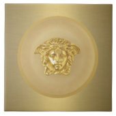 Gold Medusa Medallion Fliese (Vorderseite)