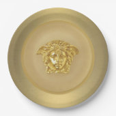Gold Medusa Medallion Pappteller (Vorderseite)